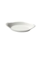 Set De 2 Plato Oval Con Orejas Porcelana 17 Cm.