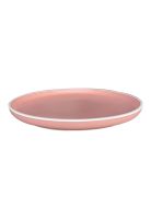 SET DE 4 PLATO PRINCIPAL CERAMICA RUSTICA 27 CM ROSADO LINEA