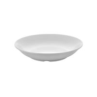 SET DE 6 PLATOS DE MELAMINA HONDO SIN BORDE BLANCO 19 CM LIN