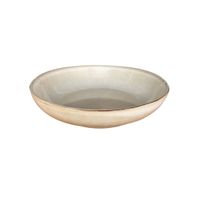 SET 6 BOWL REDONDO CERAMICA 21.8X5 CM BEIGE LINEA OSLO