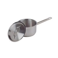 CAZO BAJO ACERO INOXIDABLE CON TAPA Y FONDO DIFUSOR 3.6 LITROS