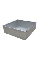 MOLDE ALUMINIO CUADRADO 23 CM BASE DESMONTABLE