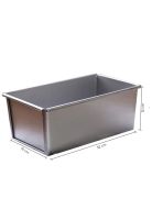 Molde De Pan Aluminio Con Tapa 32X10X12 Cm