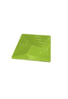 Set De 4 Bowl Cuadrado Melamina 15 Cm. Verde