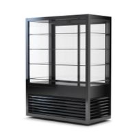 VITRINA VERTICAL REFRIGERADA NEGRA LED 800 LTS NORKALT