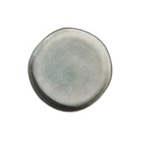 SET 6 PLATOS REDONDO CERAMICA 21 CM GRIS LINEA LAOS