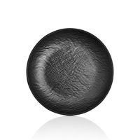 SET DE 6 PLATOS MELAMINA NEGRA 23 CM LÍNEA TILDA