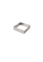 MOLDE CUADRADO ACERO INOX 10 x 10 x 4 cm