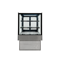 VITRINA PASTELERA RECTANGULAR PLATEADA LÍNEA MARKET 700 X 700 X 1200 MM NORKALT