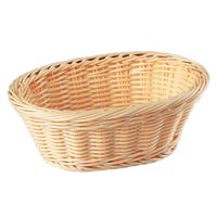 PANERA RATTAN PP HEAVY DUTY OVALADA BEIGE18X13X7 CM