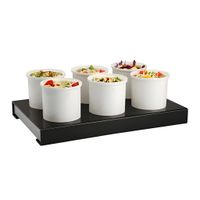 Exhibidor Buffet Frio C/6 Recip. Porcel. 1.2 Lt C/Pack Frio