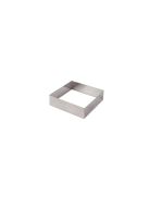 MOLDE CUADRADO ACERO INOX 6 x 6 x 4 cm
