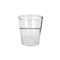 SET DE 6 VASOS POLICARBONATO TRANSPARENTE 250 ML