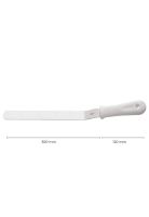 ESPATULA CURVA 30 cm MANGO BLANCO