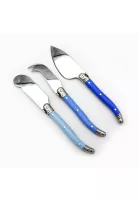 SET DE 3 CUCHILLOS QUESO MONTP. AZUL