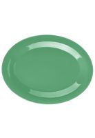 PLATO OVALADO MELAMINA VERDE 30 x 23 cm