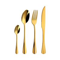 SET DE CUBIERTOS 24 PIEZAS CAPRI COLOR DORADO