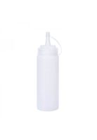 SET 6 BOTELLA DISPENSADORA SALSA GRADUADA TRANSPARENTE 350 ML