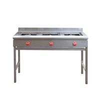 ANAFE INDUSTRIAL A GAS 3 QUEMADORES DE 180 MM GLP