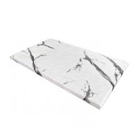 TABLA EXHIBICIÓN MELAMINA RECTANGULAR MÁRMOL BLANCO 53X32X1 CM