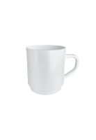 Set de 6 Tazon Mug 300 Ml Blanco Policarbonato