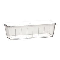 PACK DE 50 CONTENEDORES RECTANGULAR CON TAPA PS POLIESTIRENO