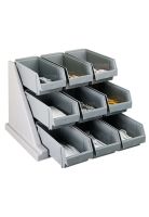 Organizador Condimentos 9 Compartimentos Gris