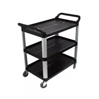 CARRO DE SERVICIO NEGRO 845x430x950 cm