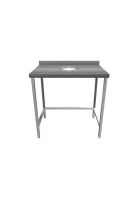 MESÓN DESCONCHE ACERO INOX MEDIDA 90 x 60 x 85 cms.