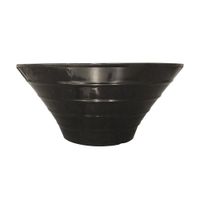 SET DE 6 BOWLS REDONDO MELAMINA NEGRO 20 CM