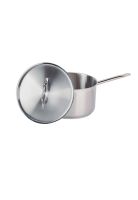 CAZO ALTO ACERO. INOX C/TAPA Y FONDO DIFUSOR 10 lts