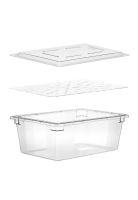 PACK CAJA DE ALMACENAMIENTO MAS TAPA Y DRENAJE 66X46X24 CM