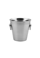 HIELERA ACERO INOX CON ARGOLLA 12 X11 CM