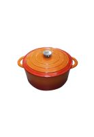 Olla Hierro Fundido Redonda Naranja 36x29x12.5 Cm