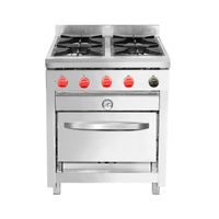 COCINA 4 PLATOS C/HORNO 50X50 GLP
