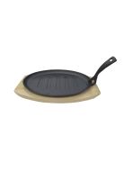 SARTEN DE HIERRO OVALADO CON BASE 27 cm