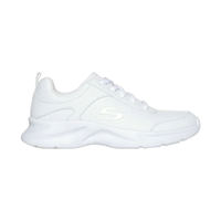 ZAPATILLAS BLANCAS ESCOLARES JUVENIL SKECHERS DYNAMATIC | 302630L-WHT