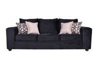Sofa Kenia 3c Felpa Negro