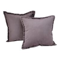 Juego Cojines Felpa Gris