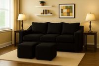 Sofa Dream 2c + 2p Negro