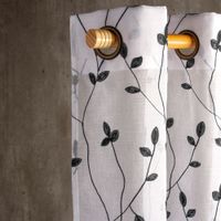 Set Teresita Velo Bordado 1.40 X 2.25 Negro