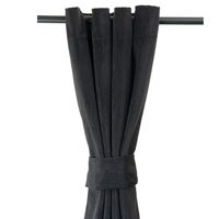 Cortina Felpa New Velvet 140x225 Cm Negro