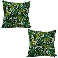 Set 2 cojines Lona Española Maldivas 50x50 Verde