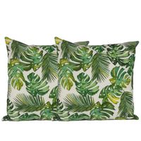 Set 2 cojines Lona Española Bahamas 50x50 VERDE