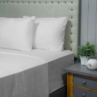 Juego de Sabanas king Microfibra lisas 95gsm Nautica Home Blanco