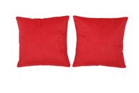 Set 2 Cojines Felpa de 40x40 Rojo