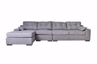 Sofá seccional 4C Izquierdo Masel  Liguria  Gris
