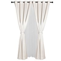 SET Cortina Barbara 8 piezas Crudo