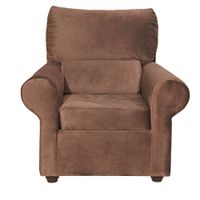 Sillon Beron 1c Felpa Chocolate 95 x 90 x 100
