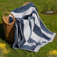 Toalla de Playa Nautica Home 160x80 Rayas Azul